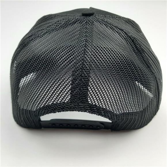 Ford Trucks Retro Flat Bill Baseball Cap Hat Embroidered Patch Mesh Black F150 - Picture 4 of 5